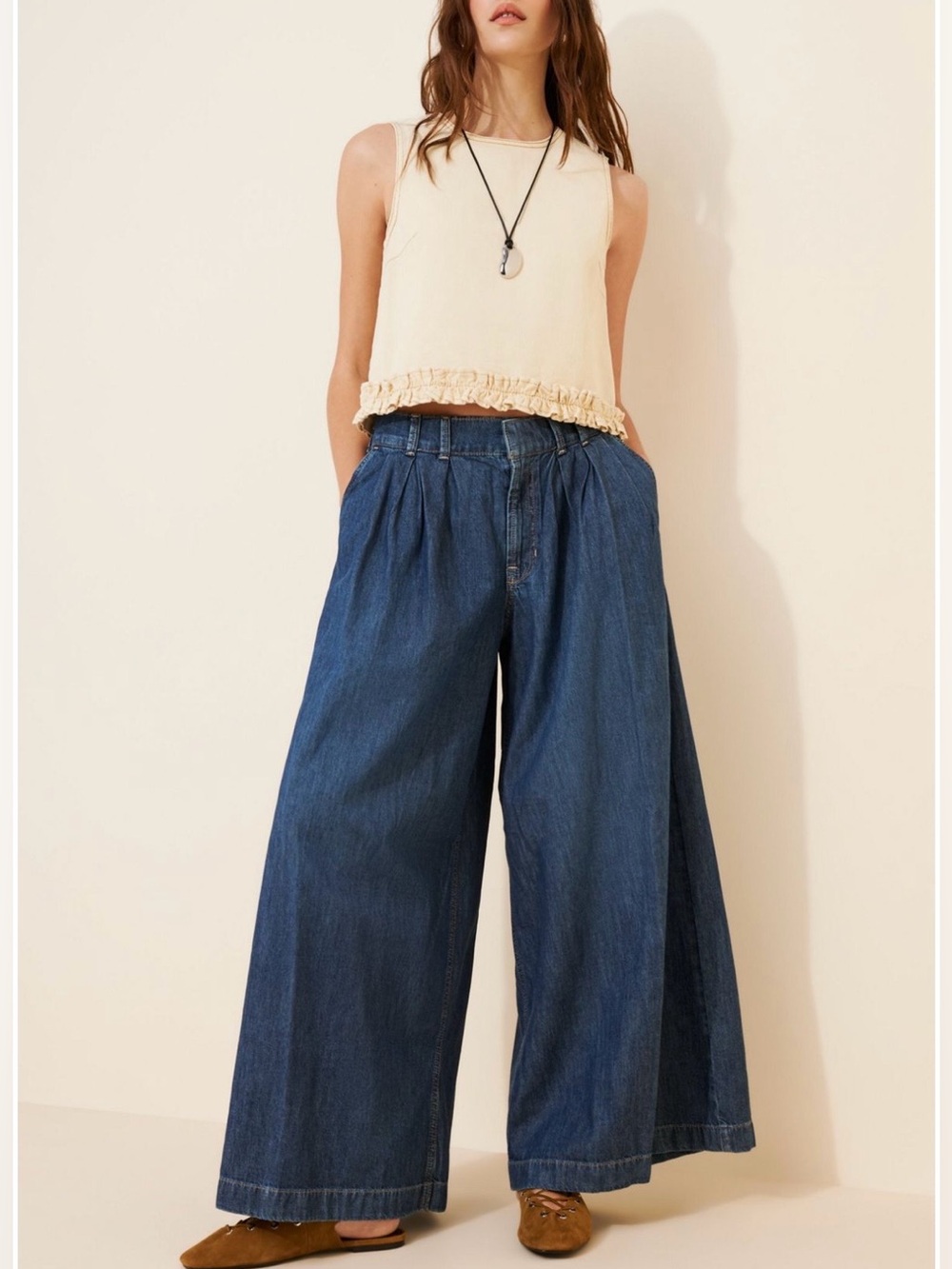 Free People Scout Wide Leg Jeans
